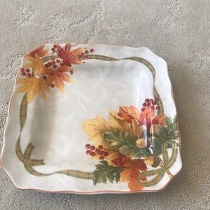 222 Fifth Autumn Celebration Square dinner plate